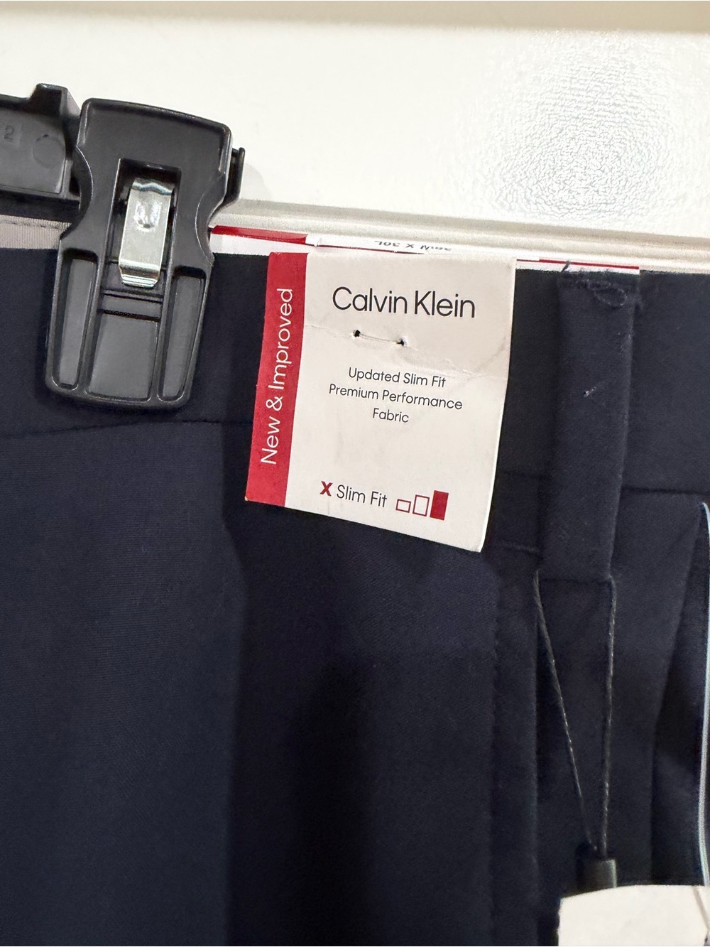 Calvin Klein Men's Dark Navy Dress Pants - Picture 5 of 10